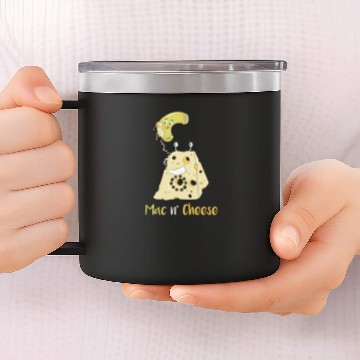 Discover MACARONI CHEESE PHONE LOVERS FUNNY GIFT 14oz Stainless Steel Tumblers
