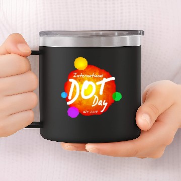 Discover INTERNATIONAL DOT DAY | SEPT. 2018 14oz Stainless Steel Tumblers