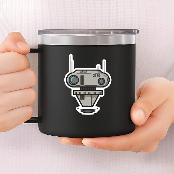 Discover Robot future technology science gift idea modern 14oz Stainless Steel Tumblers