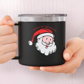 Discover Happy saint nicholas 14oz Stainless Steel Tumblers