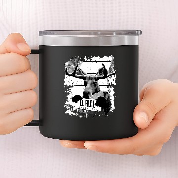 Discover Animal Print Gift - El Alce 14oz Stainless Steel Tumblers