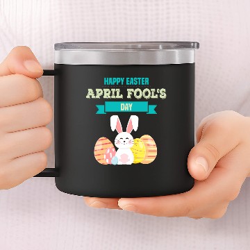 Discover Funny Easter - April Fool's Day - Religious Humor 14oz Stainless Steel Tumblers