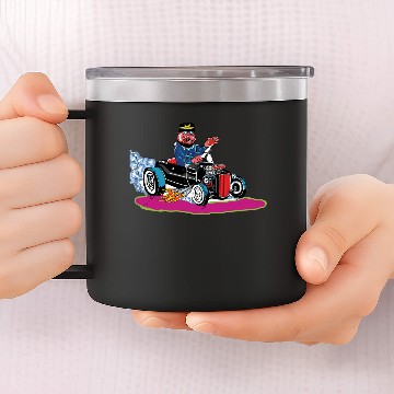 Discover Hot Rod Captain 14oz Stainless Steel Tumblers