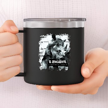 Discover Animal Print - El Rinoceronte 14oz Stainless Steel Tumblers