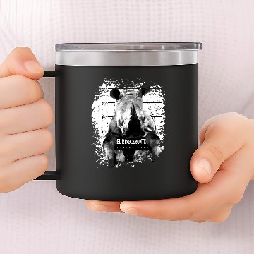 Discover Animal Print - El Rinoceronte 14oz Stainless Steel Tumblers