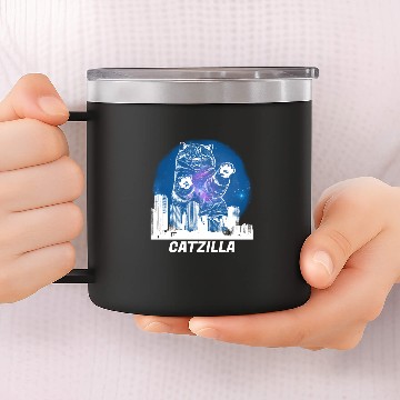 Discover Catzilla 14oz Stainless Steel Tumblers