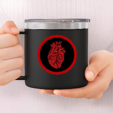Discover Heart stopper 14oz Stainless Steel Tumblers