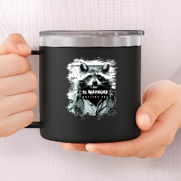 Discover Animal Print Gift El Mapache 14oz Stainless Steel Tumblers