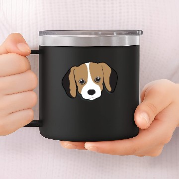 Discover Beagle 14oz Stainless Steel Tumblers