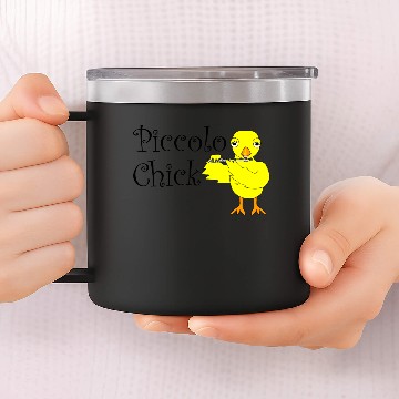 Discover Piccolo Chick Text 14oz Stainless Steel Tumblers