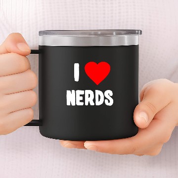 Discover I Love Nerds 14oz Stainless Steel Tumblers