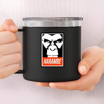 Discover Harambe 14oz Stainless Steel Tumblers