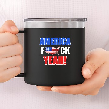 Discover Awesome & Trendy 14oz Stainless Steel Tumblers Designs AMERICA F YEAH