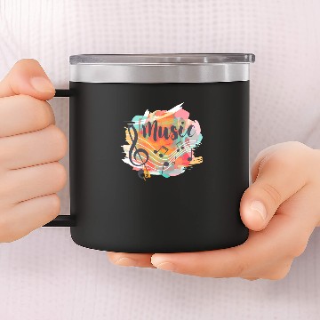 Discover Music Passion 14oz Stainless Steel Tumblers