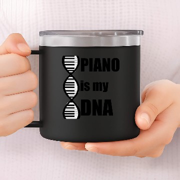 Discover Piano is my DNA 14oz Stainless Steel Tumblers