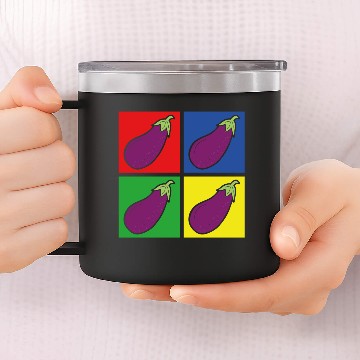 Discover Eggplant Veggie 14oz Stainless Steel Tumblers