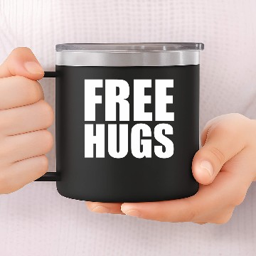 Discover Free hugs funny 14oz Stainless Steel Tumblers
