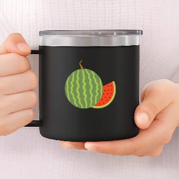 Discover melon gift delicious sweet watermelon 14oz Stainless Steel Tumblers