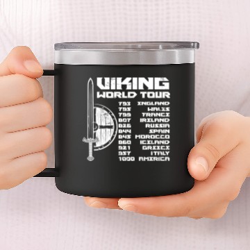 Discover Viking World Tour | Warrior Valhalla Explorer Odin 14oz Stainless Steel Tumblers