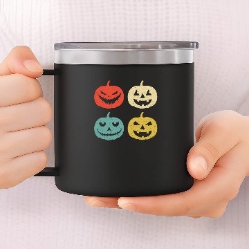 Discover Halloween Pumpkin Vintage Jack-o-lantern 14oz Stainless Steel Tumblers