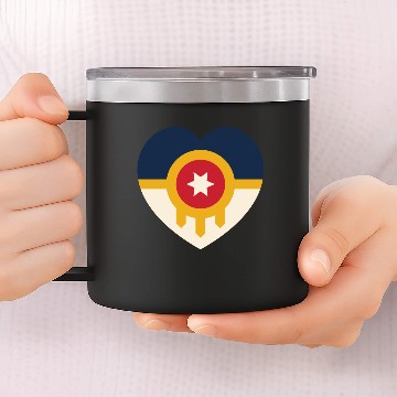 Discover HEART TULSA 14oz Stainless Steel Tumblers