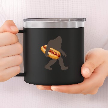 Discover Bigfoot Hotdog 14oz Stainless Steel Tumblers