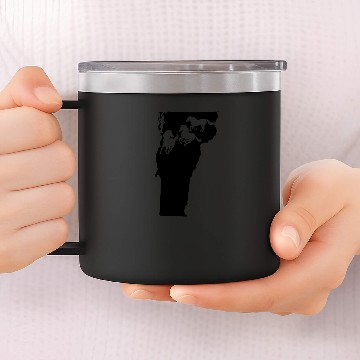 Discover Vermont Morgan Figure Horse Lover Black 14oz Stainless Steel Tumblers