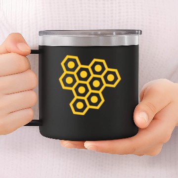 Discover Bee hive 14oz Stainless Steel Tumblers