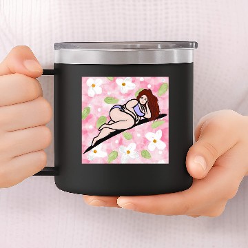 Discover Red in Lilac 14oz Stainless Steel Tumblers