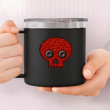 Discover Red Skull 14oz Stainless Steel Tumblers