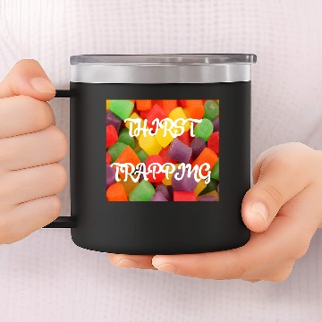 Discover THIRST TRAPPING (CANDY BACKGROUND) 14oz Stainless Steel Tumblers