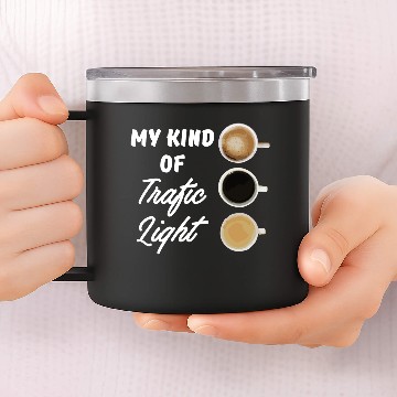 Discover Coffee traffic light 14oz Stainless Steel Tumblers