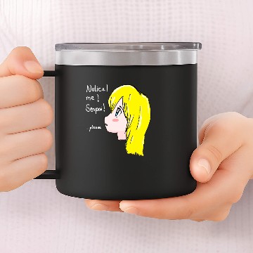 Discover Manga - Notice Me Senpai 14oz Stainless Steel Tumblers