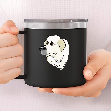 Discover The Great Pyrenees 14oz Stainless Steel Tumblers
