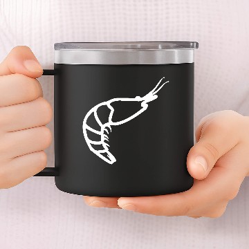 Discover Small Shrimp 14oz Stainless Steel Tumblers