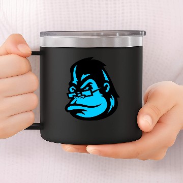 Discover king kong in the mirror 14oz Stainless Steel Tumblers