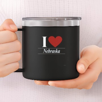 Discover I love Nebraska 14oz Stainless Steel Tumblers