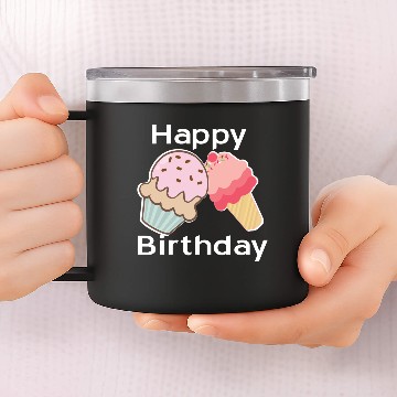 Discover Birthday Celebration Party Surprise Gift 14oz Stainless Steel Tumblers