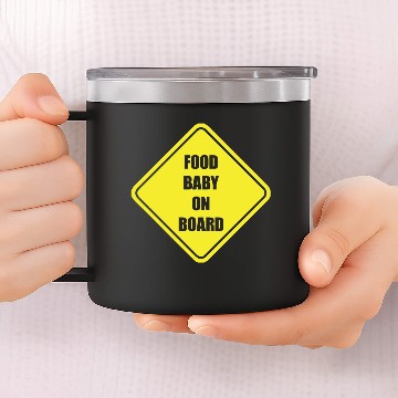Discover Foodbaby Mom To Be Cool Gift 14oz Stainless Steel Tumblers