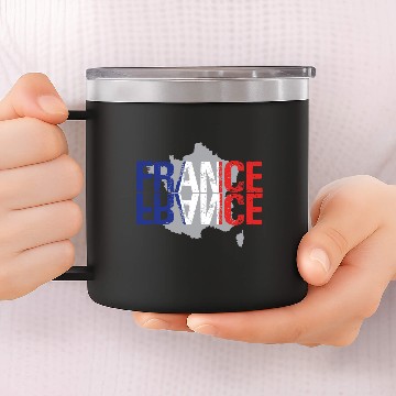 Discover France 14oz Stainless Steel Tumblers