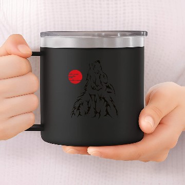 Discover Werewolf with moon 14oz Stainless Steel Tumblers
