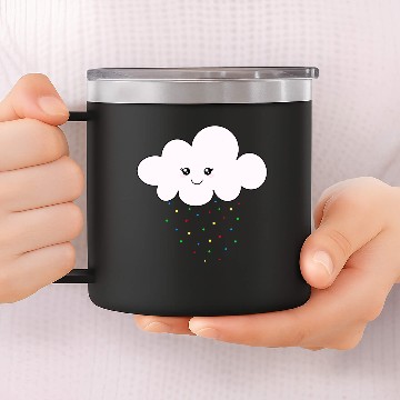 Discover Confetticloud 14oz Stainless Steel Tumblers