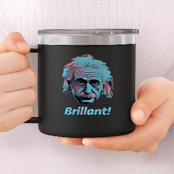 Discover Albert Einstein 14oz Stainless Steel Tumblers