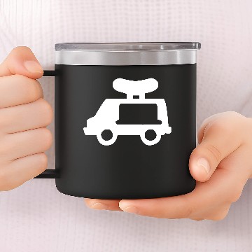 Discover Hot Dog Van 14oz Stainless Steel Tumblers