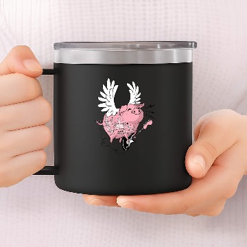 Discover Hell Yeah Piggy 14oz Stainless Steel Tumblers