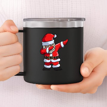 Discover Dabbing Santa 14oz Stainless Steel Tumblers