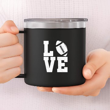 Discover Love Rugby 14oz Stainless Steel Tumblers