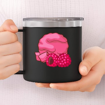 Discover Raspberry Ice cream 14oz Stainless Steel Tumblers