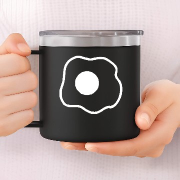 Discover Fried Egg 14oz Stainless Steel Tumblers