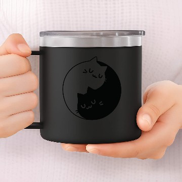 Discover Ying Yang 14oz Stainless Steel Tumblers